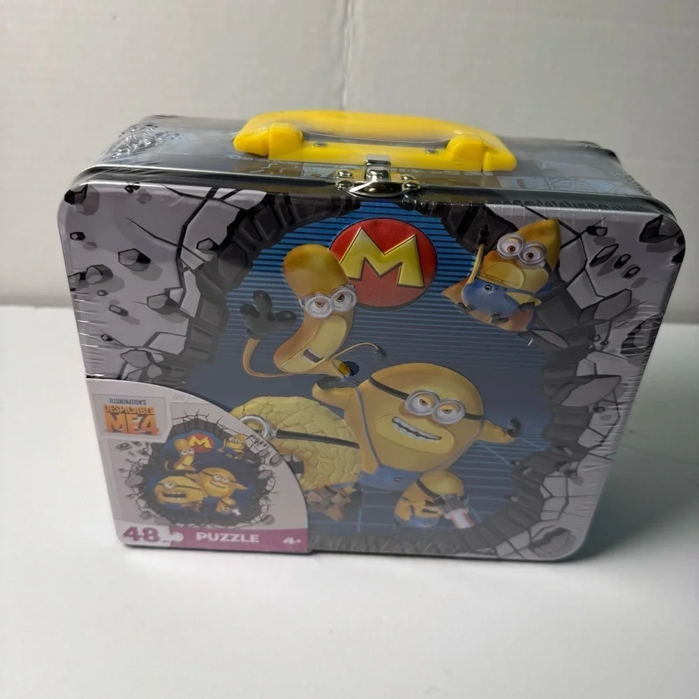 Despicable Me Minions 48-Piece Puzzle in Tin with Handle, for Families and Kids